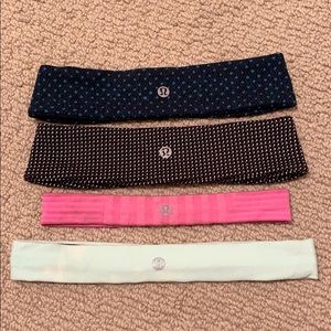 assorted lululemon headbands